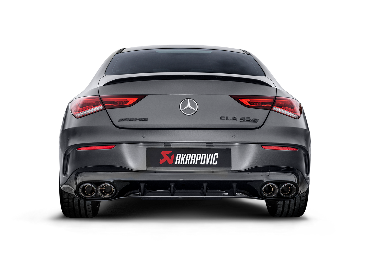 Akrapovic Evolution Line Cat Back (Titanium) w/ Carbon Fiber Tips - Mercedes AMG CLA 45 / 45 S (C118)