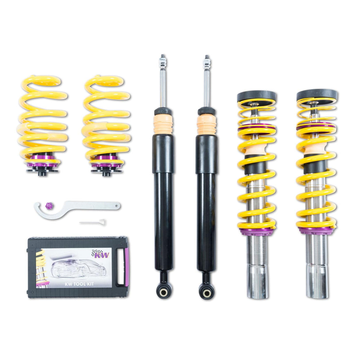 KW V1 Coilover Kit - Audi A4 (B9) Sedan 2WD w/o EDC; 50mm