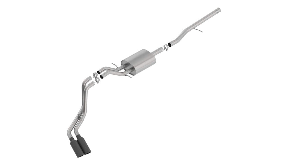 Borla 14-18 Silv/Sierra C/B Exh ATAK 1500 5.3L V8 Ext Cab(78.7) Crew Cab(69.3) 143.5 WB Black Chrome