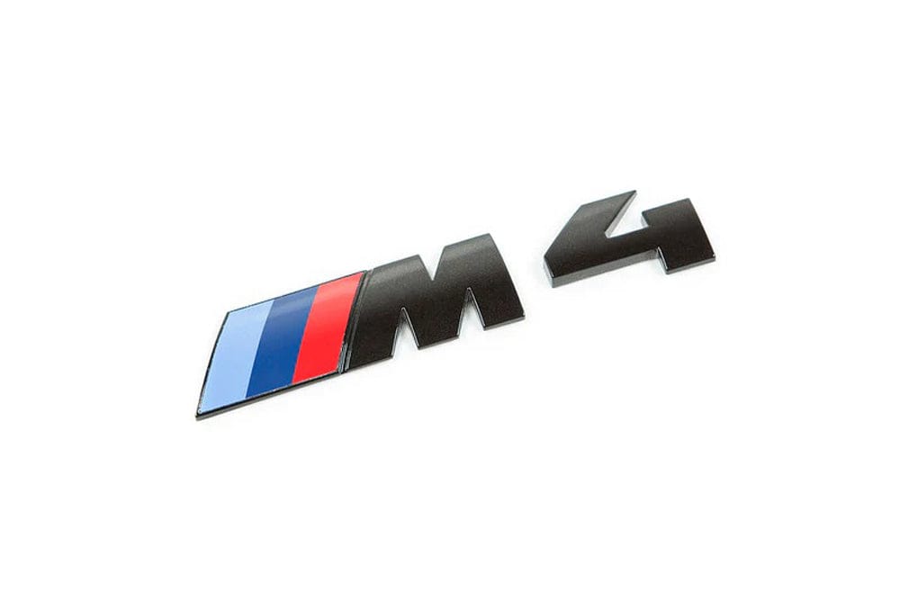 IND Painted Trunk Emblem (Gloss Black) - BMW / F82 / F83 / M4