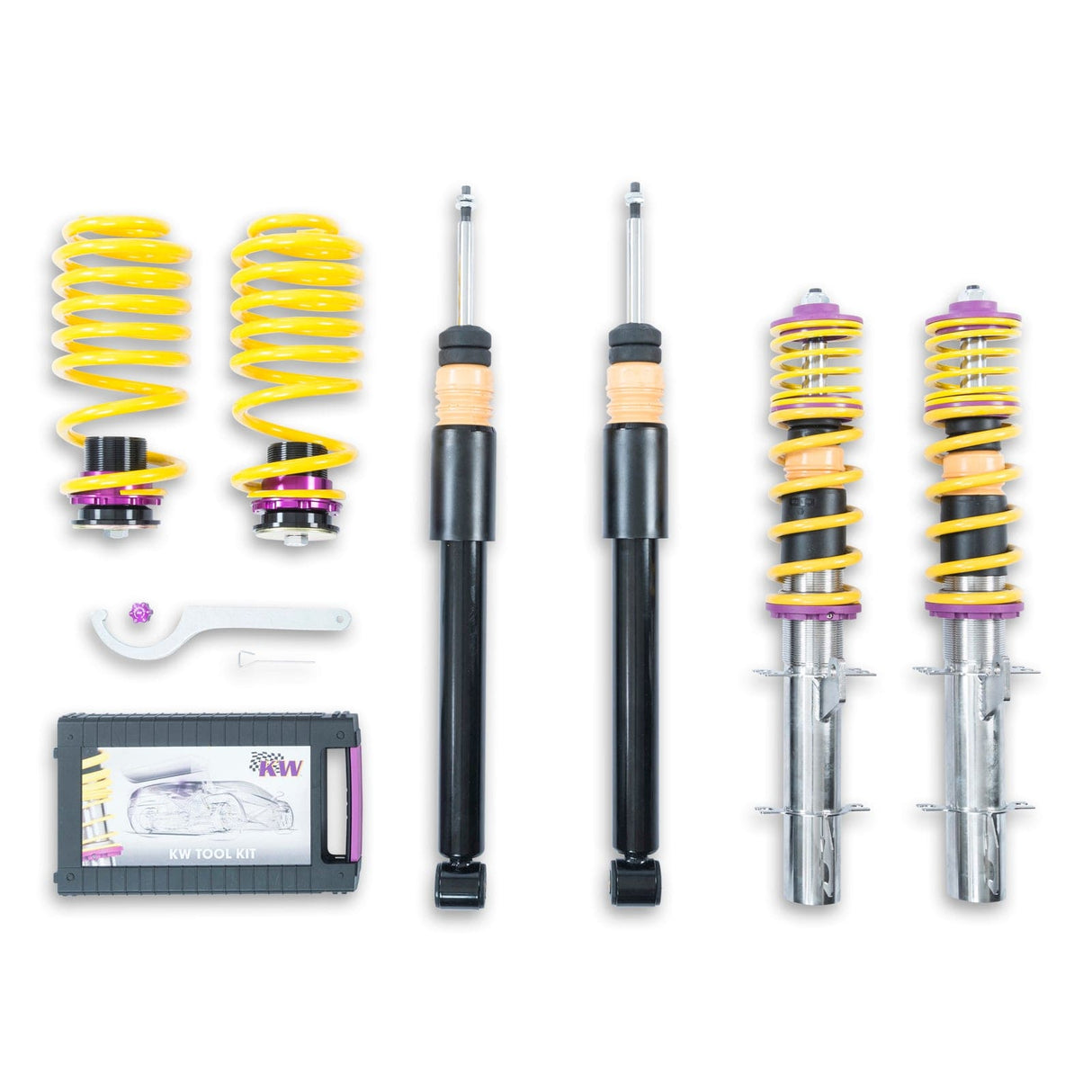 KW V2 Coilover Kit - Audi New Beetle (PC/VT; 9C); all excl. Convertible