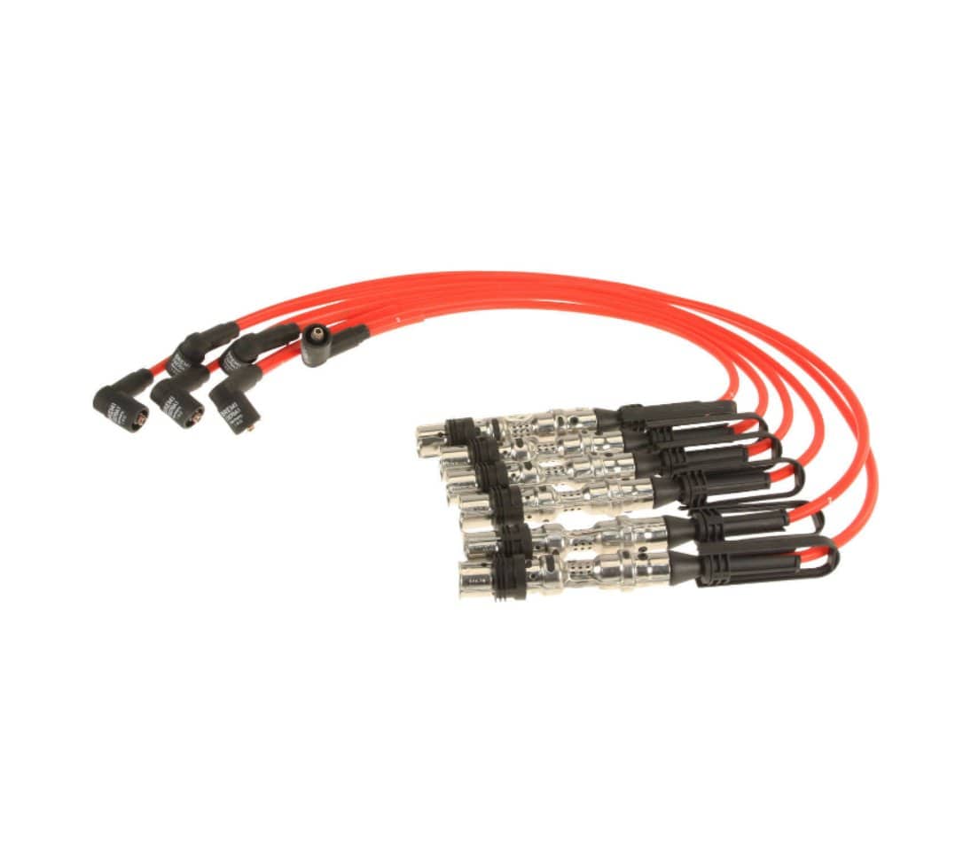 Spark Plug Wires (Red) - VW/Audi Mk4 12v VR6
