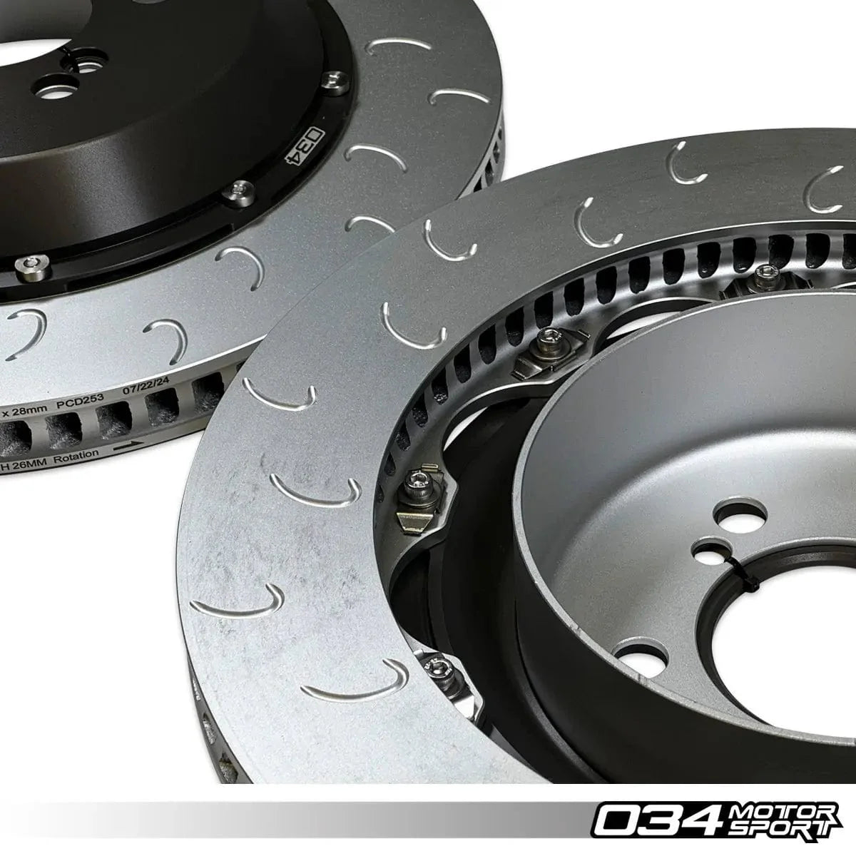 034 Motorsport 2-Piece Floating Rear Brake Rotor Upgrade Kit - BMW F8X / M3 / M4 / M2 Competition