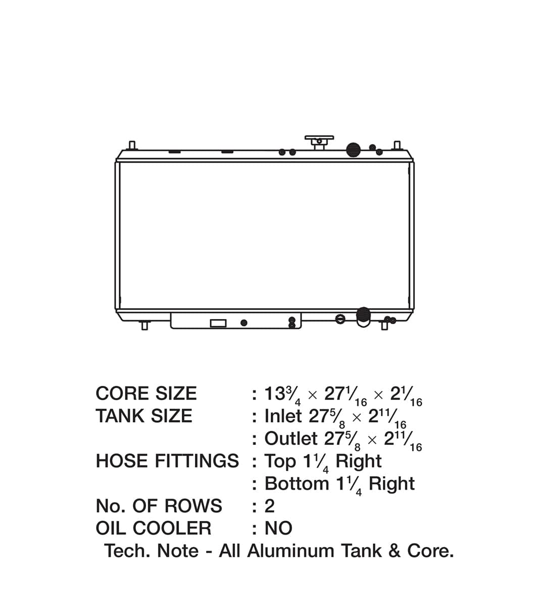 CSF Performance 94-01 Acura Integra All-Aluminum Radiator