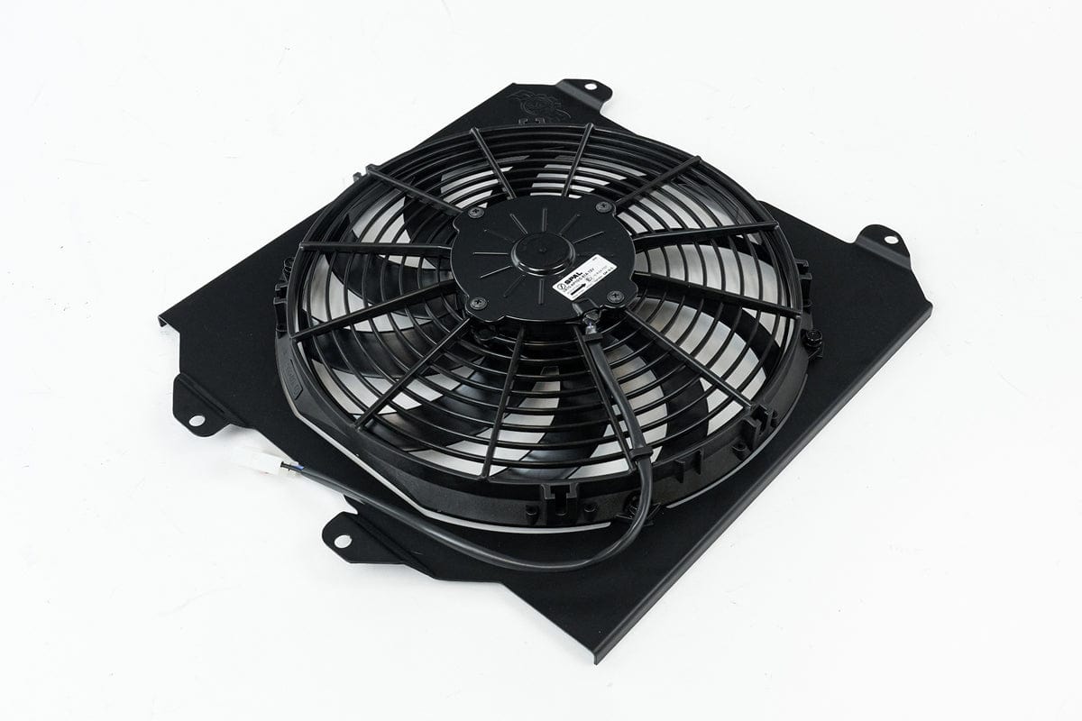 CSF Performance 92-00 Civic All-Aluminum Fan Shroud w/ 12-inch SPAL Fan - Black