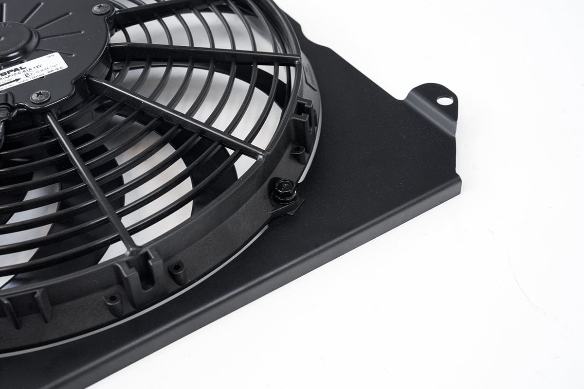 CSF Performance 92-00 Civic All-Aluminum Fan Shroud w/ 12-inch SPAL Fan - Black