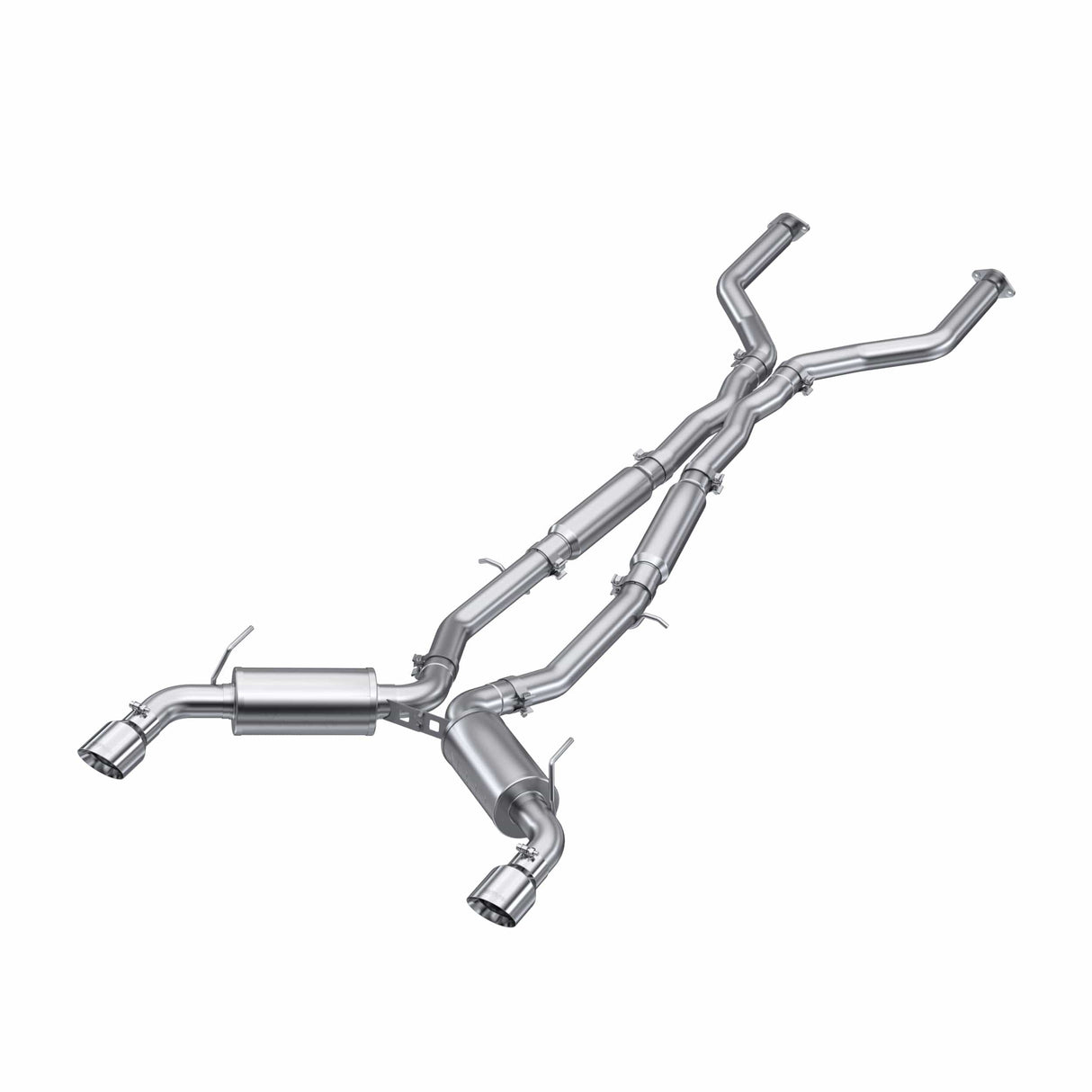 MBRP 16-22 Infiniti Q50 3.0L RWD/AWD 3in Cat-Back Dual Split Rear Street Version T304