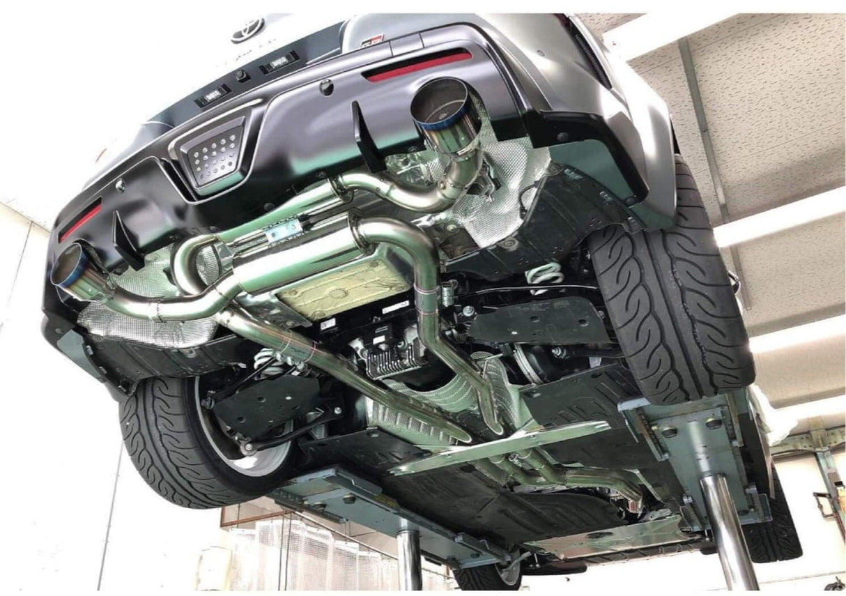 HKS 2019+ Toyota GR Supra w/o OPF Dual Hi-Power Titanium Tip Catback Exhaust
