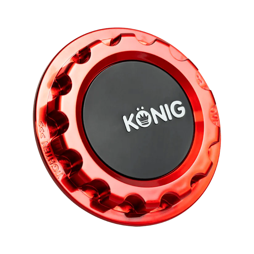 Konig Red Anodized Gear Center Cap