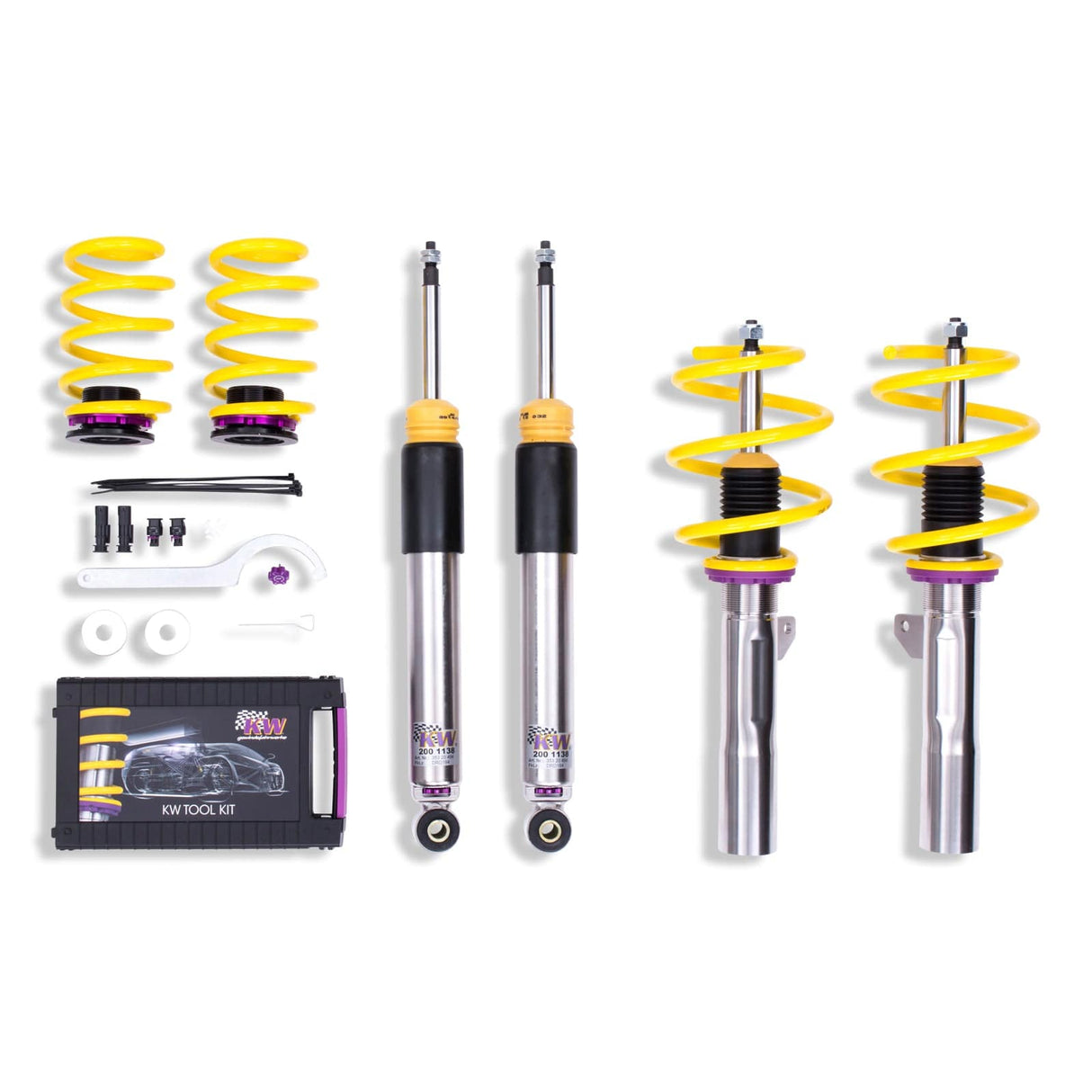 KW V3 Coilover Kit - Mini Cooper (F56) Hardtop, with Dynamic Damper Control (includes EDC cancellation kit)