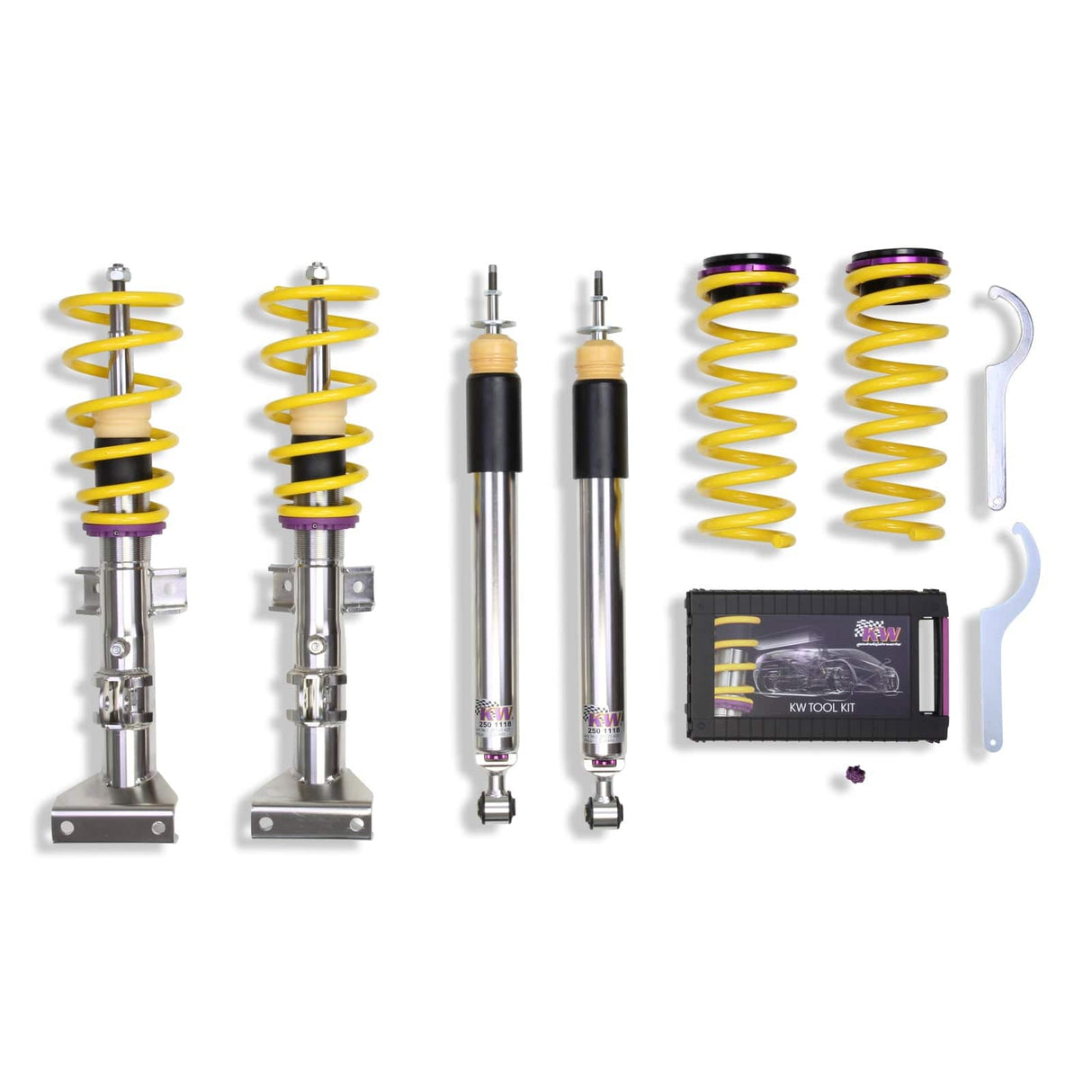 KW V3 Coilover Kit - 2012+ Mercedes SLK350 (W172); 2017+ Mercedes SLC incl AMG.