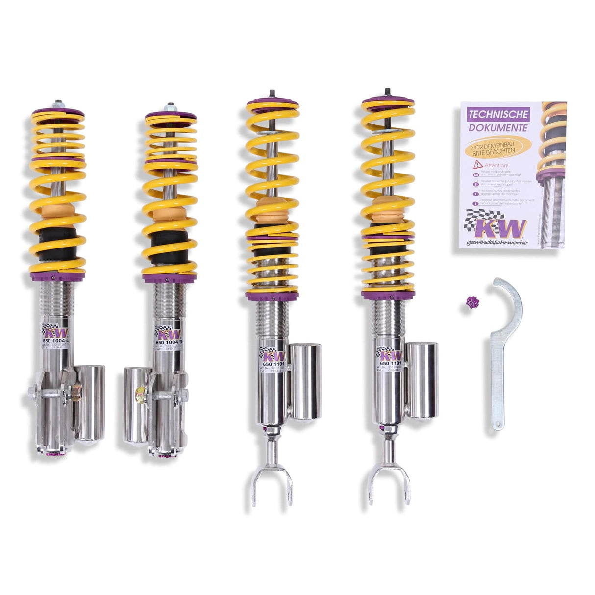 KW Suspensions KW V3 Coilover Kit - Mitsubishi Lancer (CT9A) EVO 7, EVO 8, EVO 9