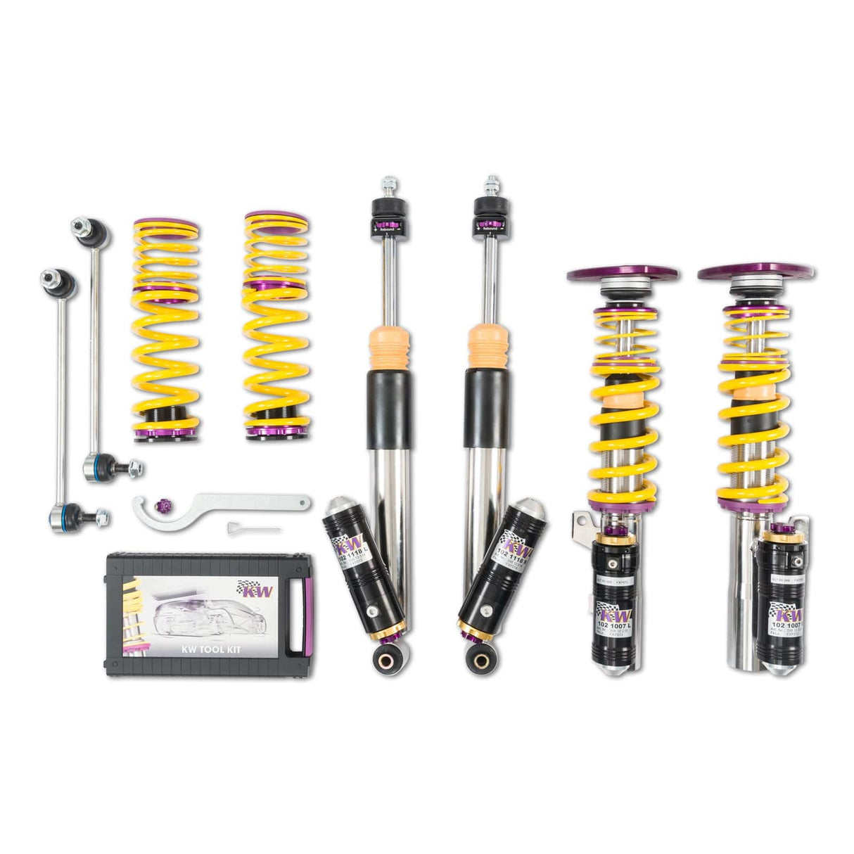 KW Suspensions KW V4 Clubsport Kit - Audi A3 (8V) FWD, 1.8T, without electronic damping control (NLA)