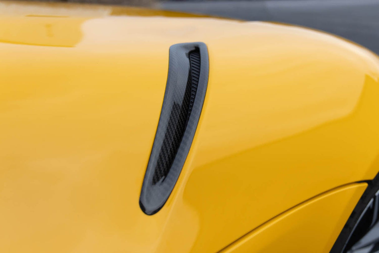 Dinan Side Hood Vent Covers (Carbon Fiber) - Toyota / A90 / A91 / GR Supra