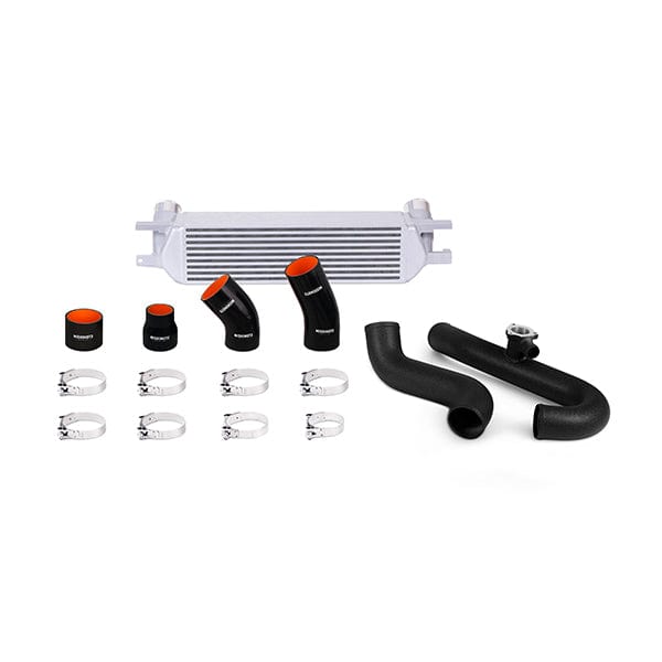 Mishimoto Ford Mustang EcoBoost Performance Intercooler Kit, 2015+ Silver w/ Black Pipes