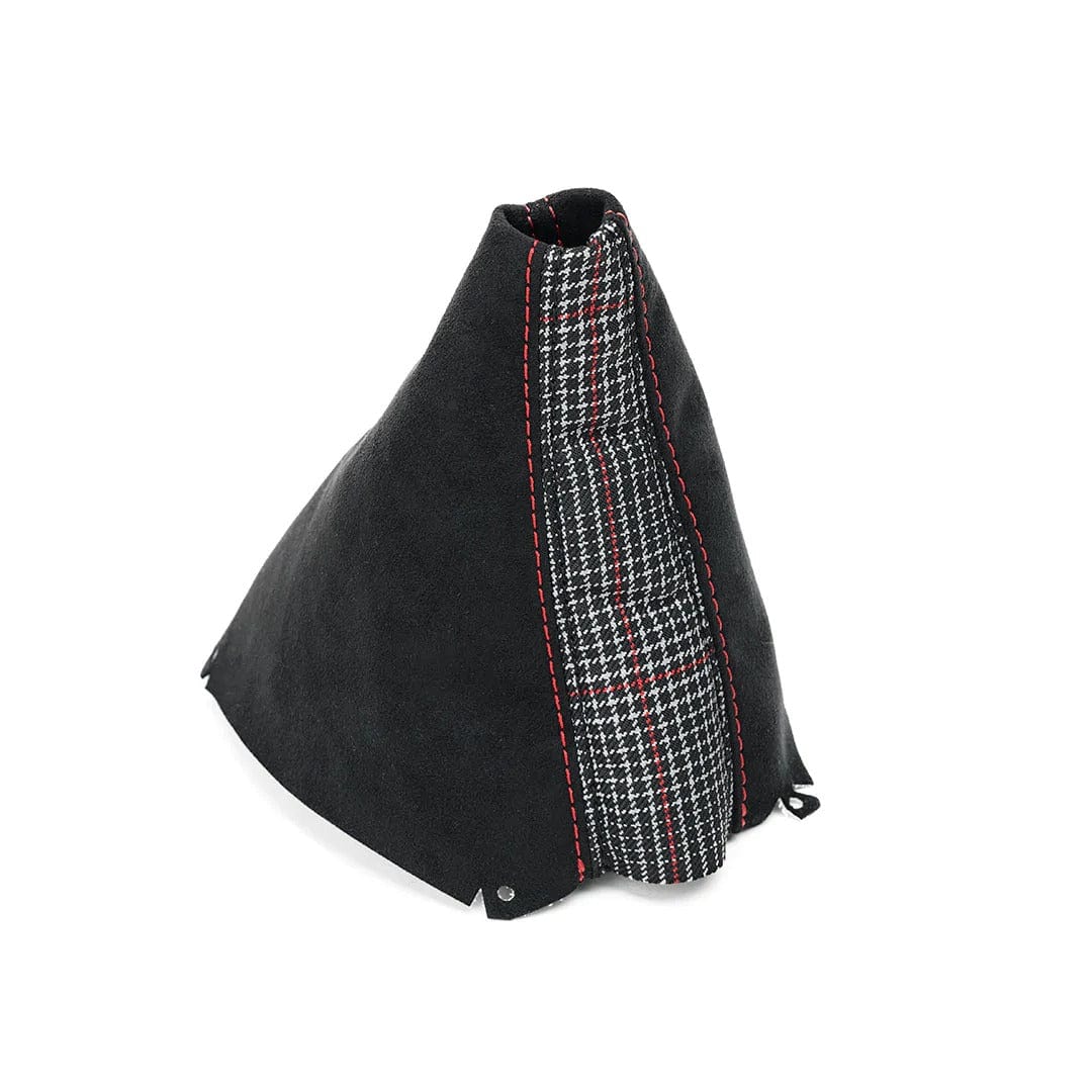 BFI MK8 GTI Manual Shift Boot - Tartain Fabric Inlay - Alcantara