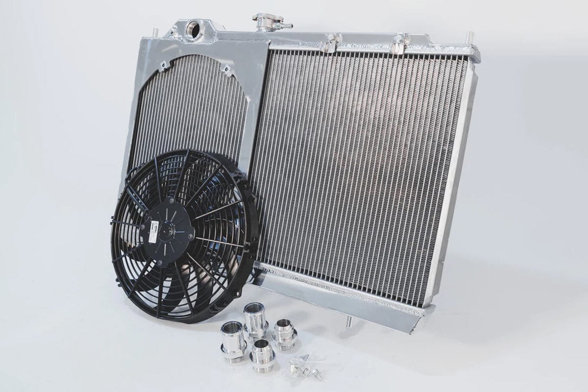 CSF Performance Mitsubishi Evo 4/5/6/7/8/9 Full Size Slim All-Aluminum Radiator w/ 12in SPAL Fan
