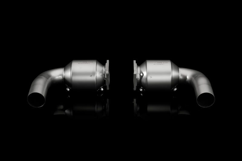 Akrapovic Porsche 911 Turbo/Turbo S (997.2) Link Pipe Set w/ Cat (Titanium)