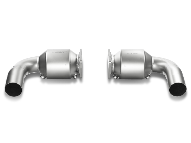 Akrapovic Porsche 911 Turbo/Turbo S (997.2) Link Pipe Set w/ Cat (Titanium)