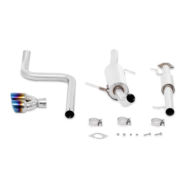 Mishimoto Ford Fiesta ST Cat-Back Exhaust, 2014-2019 Resonated, Burnt Tips