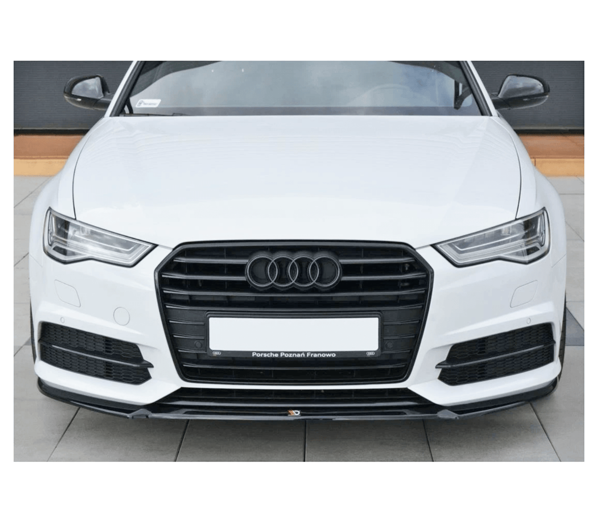 Maxton Design Front Splitter V.1 Audi 2015+ S6 / 2014+ A6 S-Line C7 Face Lift
