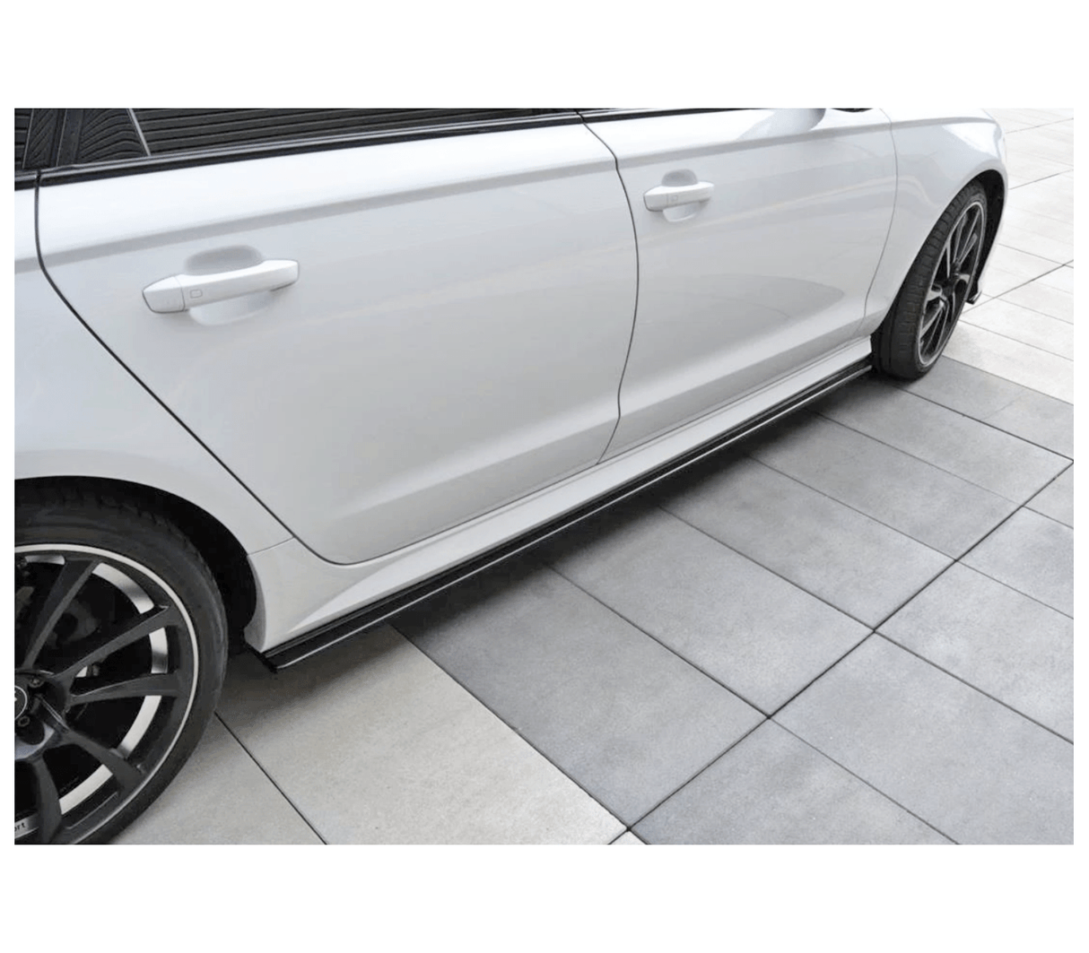 Maxton Design Side Skirts Diffusers Audi 2015+ S6 / 2014+ A6 S-Line C7 Face Lift