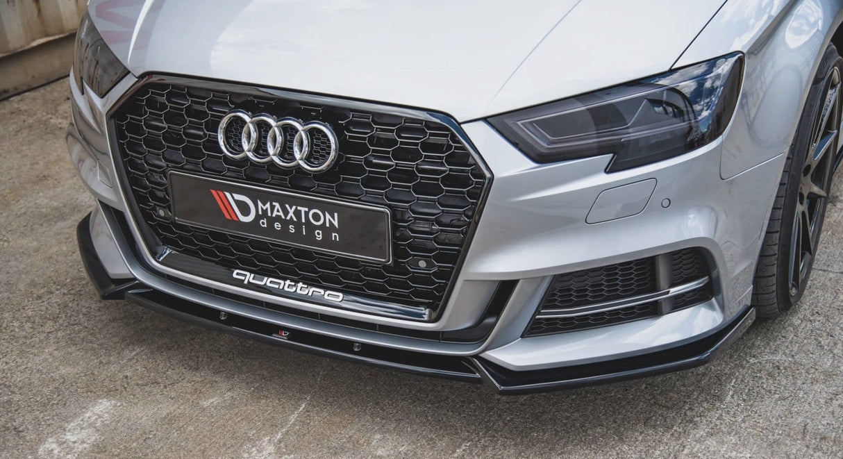 Maxton Design Front Splitter V.3 Audi 2017+ Face Lift S3 / A3 S-Line 8V