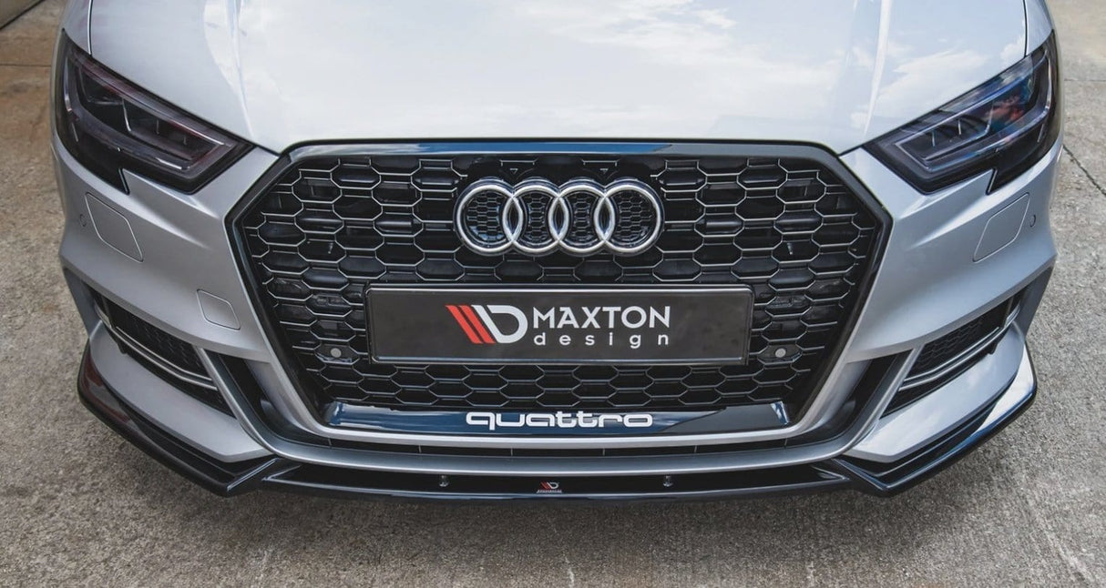 Maxton Design Front Splitter V.3 Audi 2017+ Face Lift S3 / A3 S-Line 8V