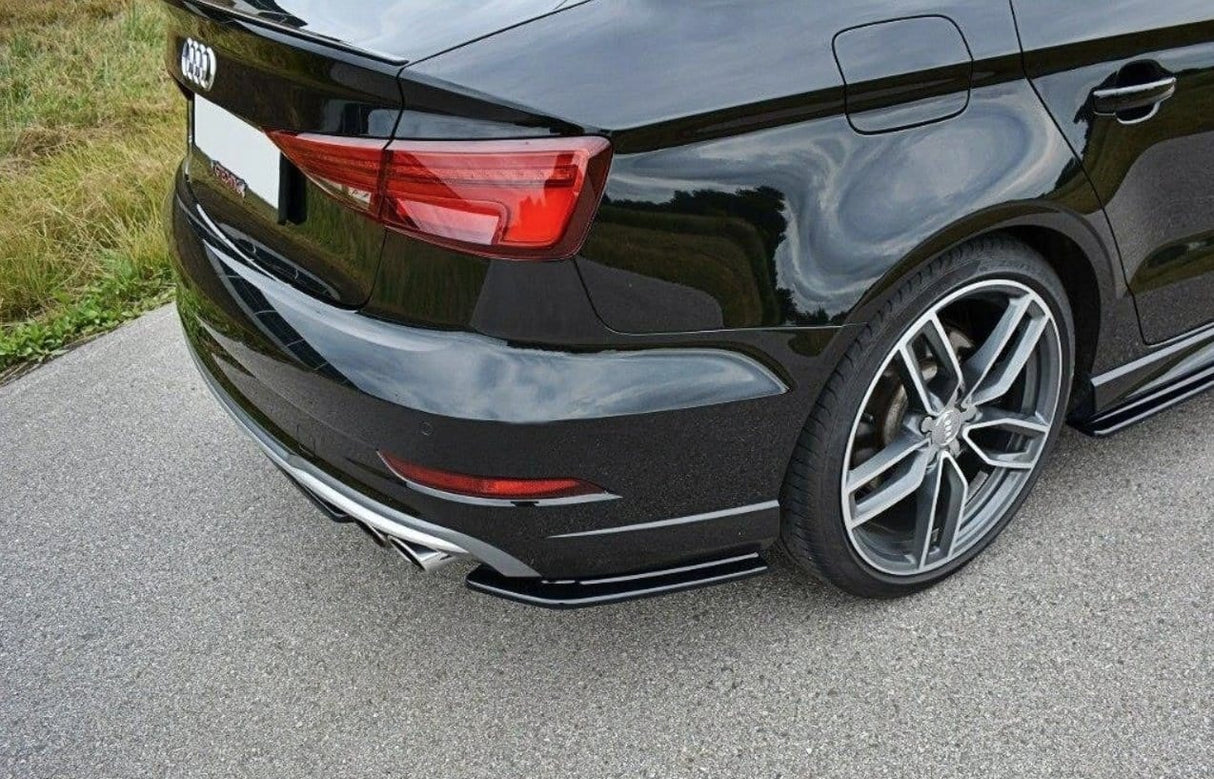 Maxton Design Rear Side Splitters Audi 2017+ Face Lift S3 / A3 S-Line 8V Sedan