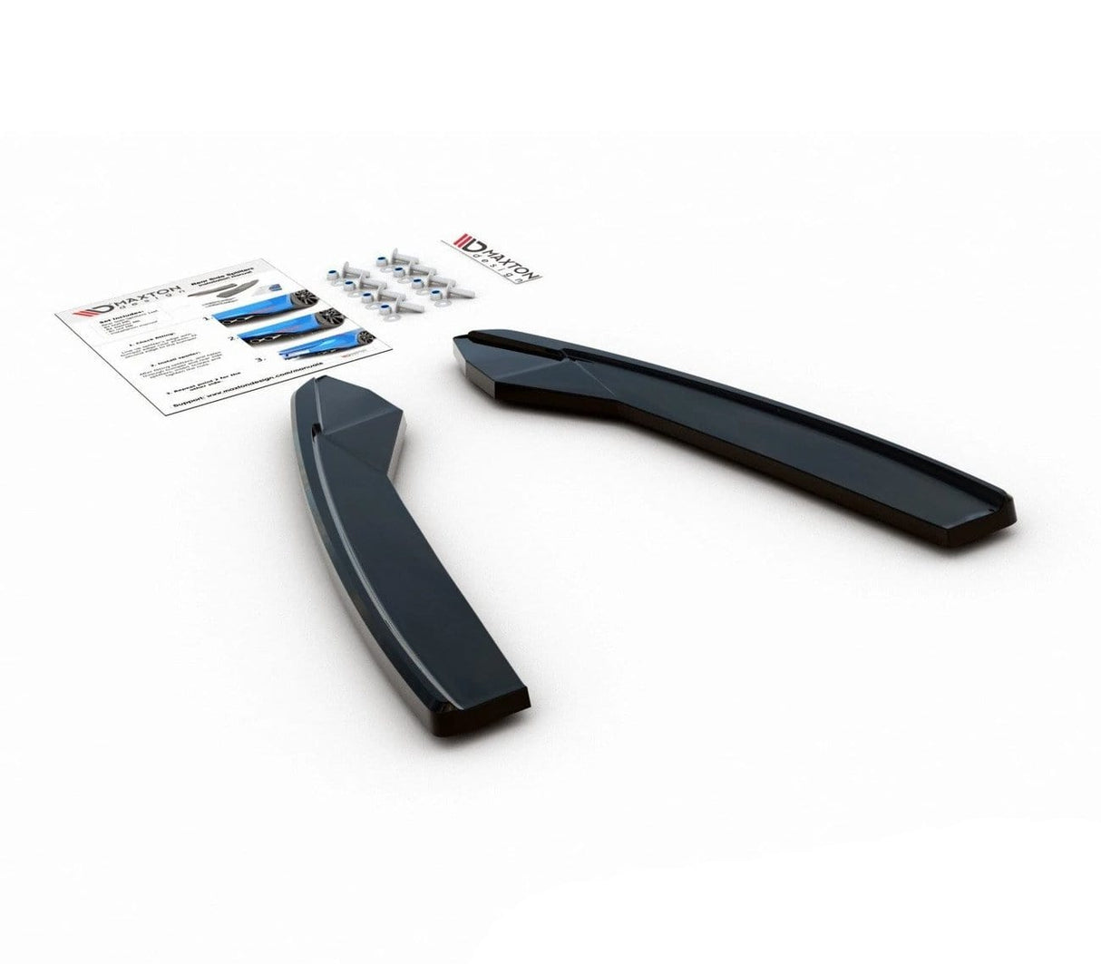 Maxton Design Rear Side Splitters Audi S6 / A6 S-Line C7 Facelift Sedan or Avant