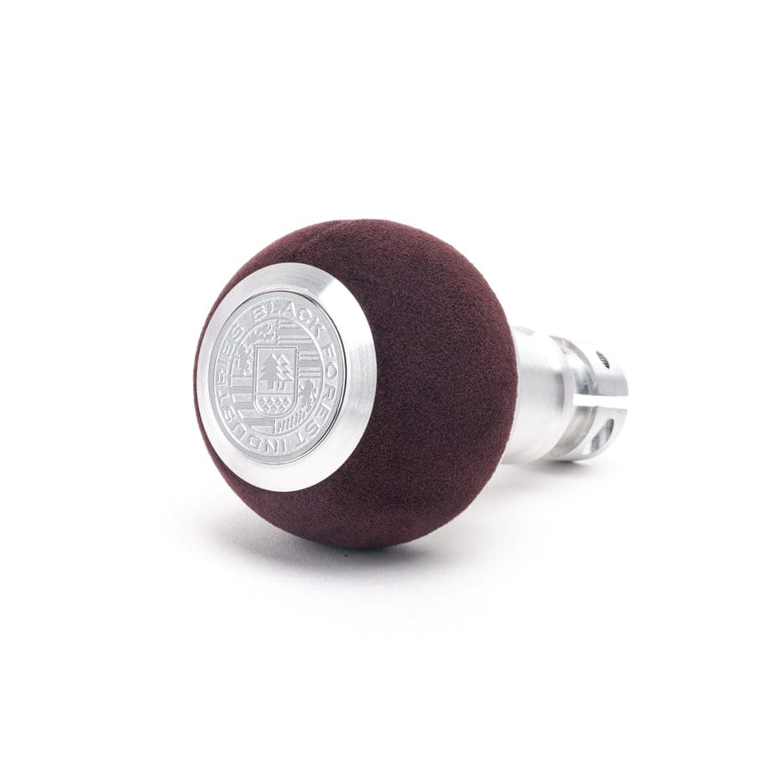 BFI Heavy Weight Shift Knob GS2 Aubergine Alcantara / Machined Finish (Threaded)