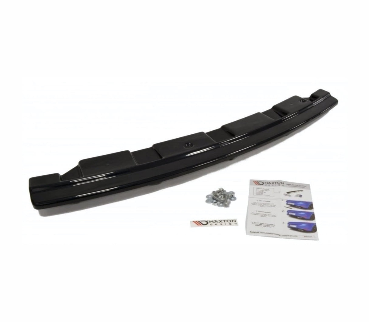 Maxton Design Central Rear Splitter BMW 5 Series F11 M-Package (Fits Two Single Exhaust Ends)