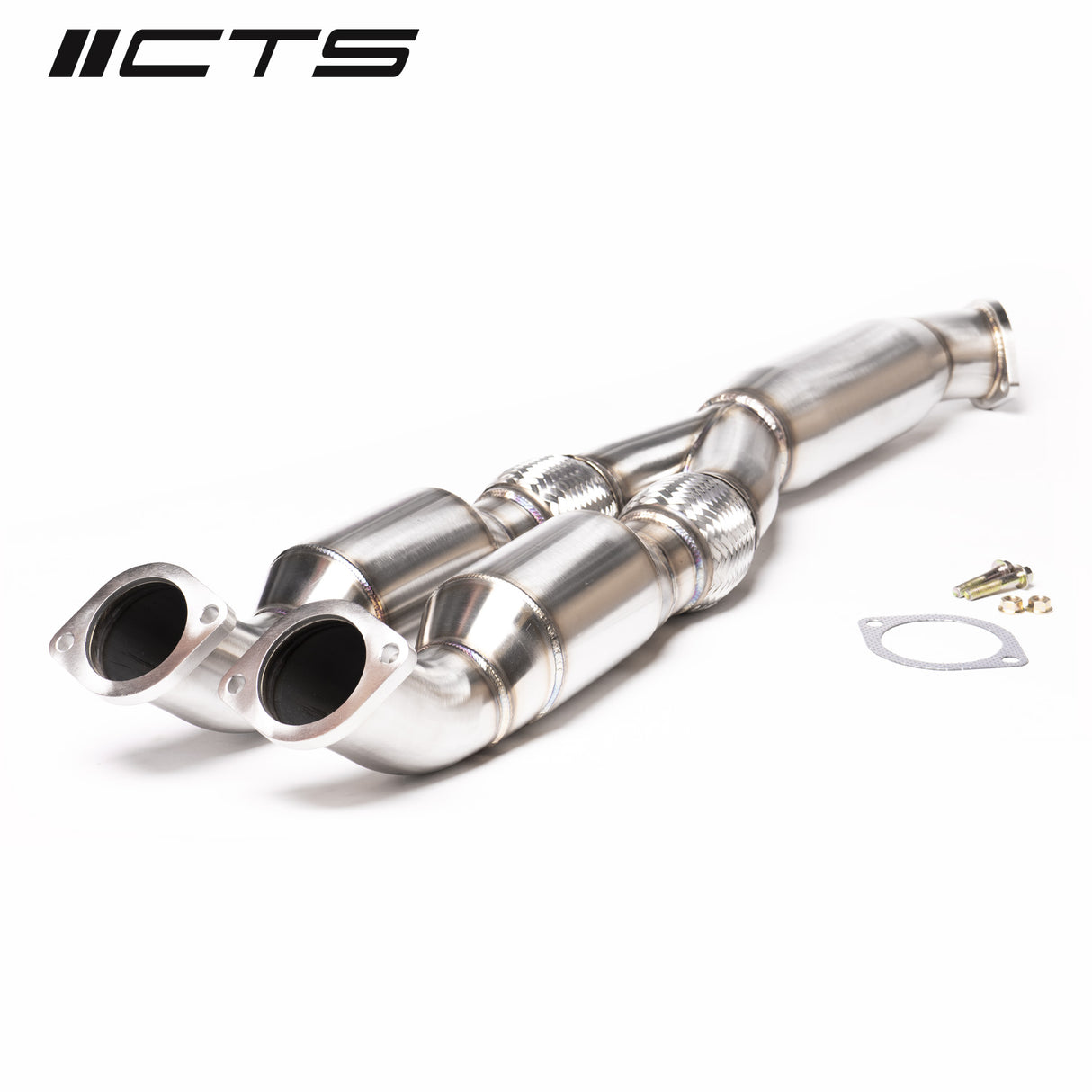 CTS Turbo Nissan R35 GT-R Resonated Y-pipe/Mid-pipe High-Flow Cat