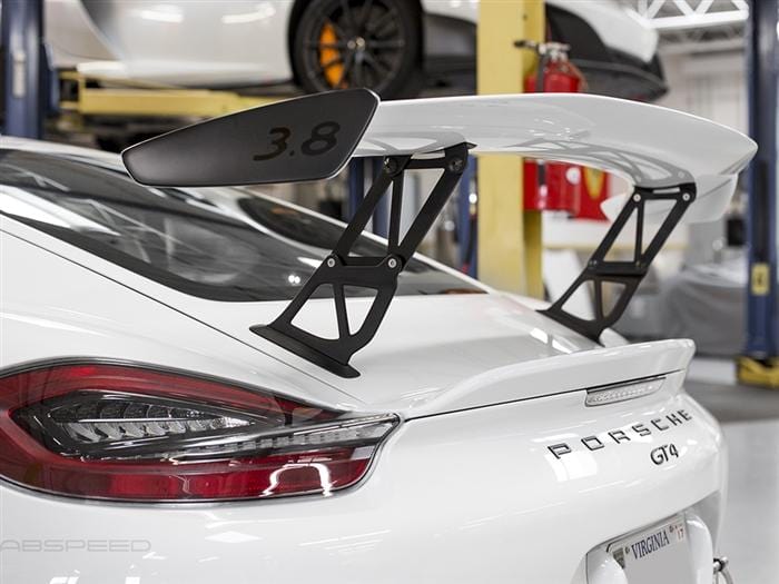 Fabspeed Porsche 981/718 Cayman GT4 Monoblock Wing Risers (2015+)