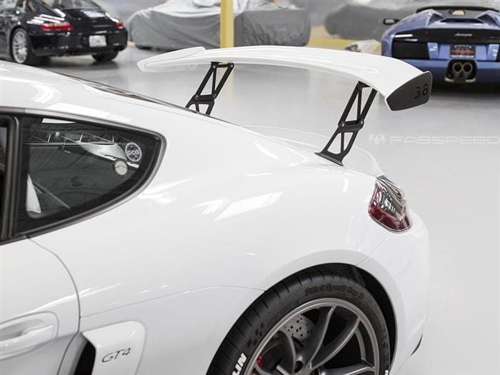 Fabspeed Porsche 981/718 Cayman GT4 Monoblock Wing Risers (2015+)