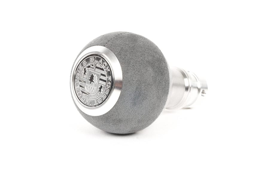 BFI Heavy Weight Shift Knob GS2 Gray Alcantara / Machined Finish (Threaded)