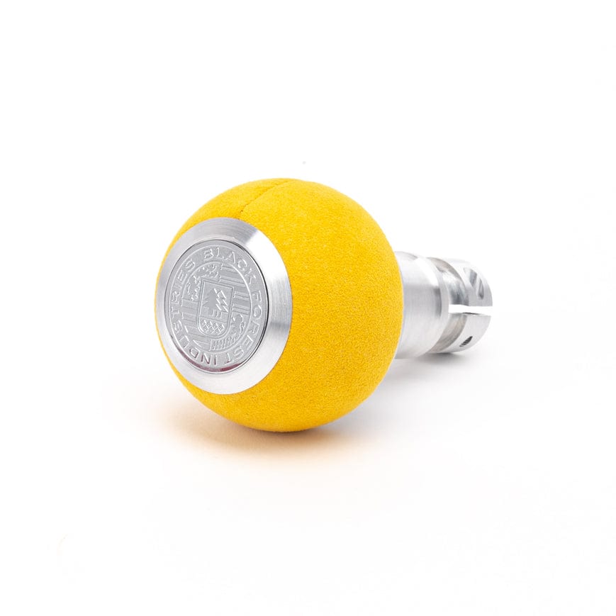 BFI Heavy Weight Shift Knob GS2 Giallo Alcantara / Machined Finish (Threaded)