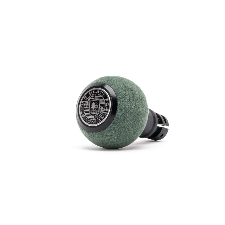 BFI Heavy Weight Shift Knob GS2 Emerald Green Alcantara / Black Anodized (Threaded)