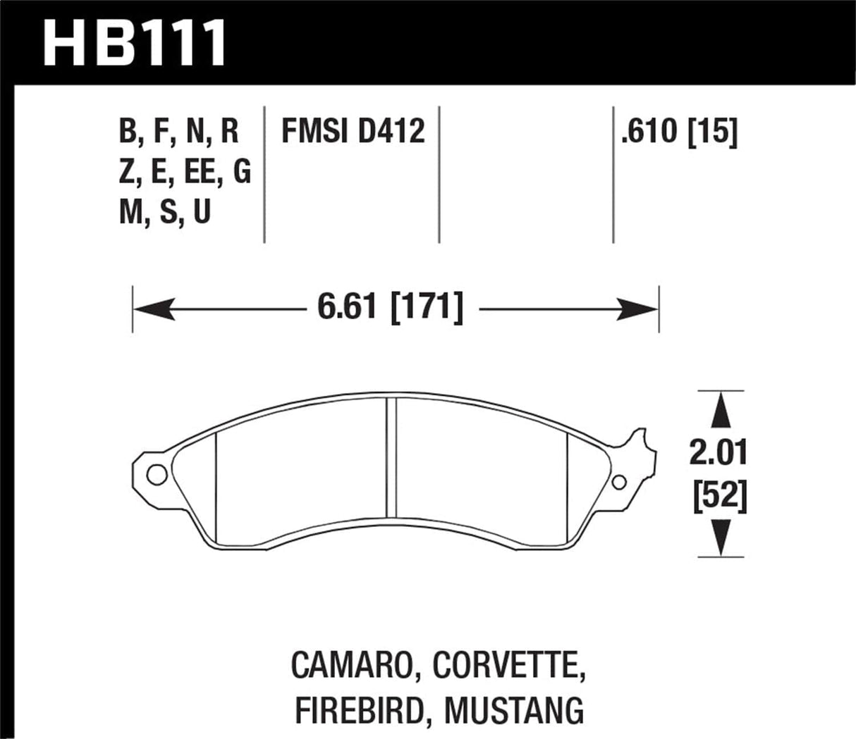 Hawk 92-96 Honda Prelude (w/o V-Tec) DTC-70 Race Front Brake Pads