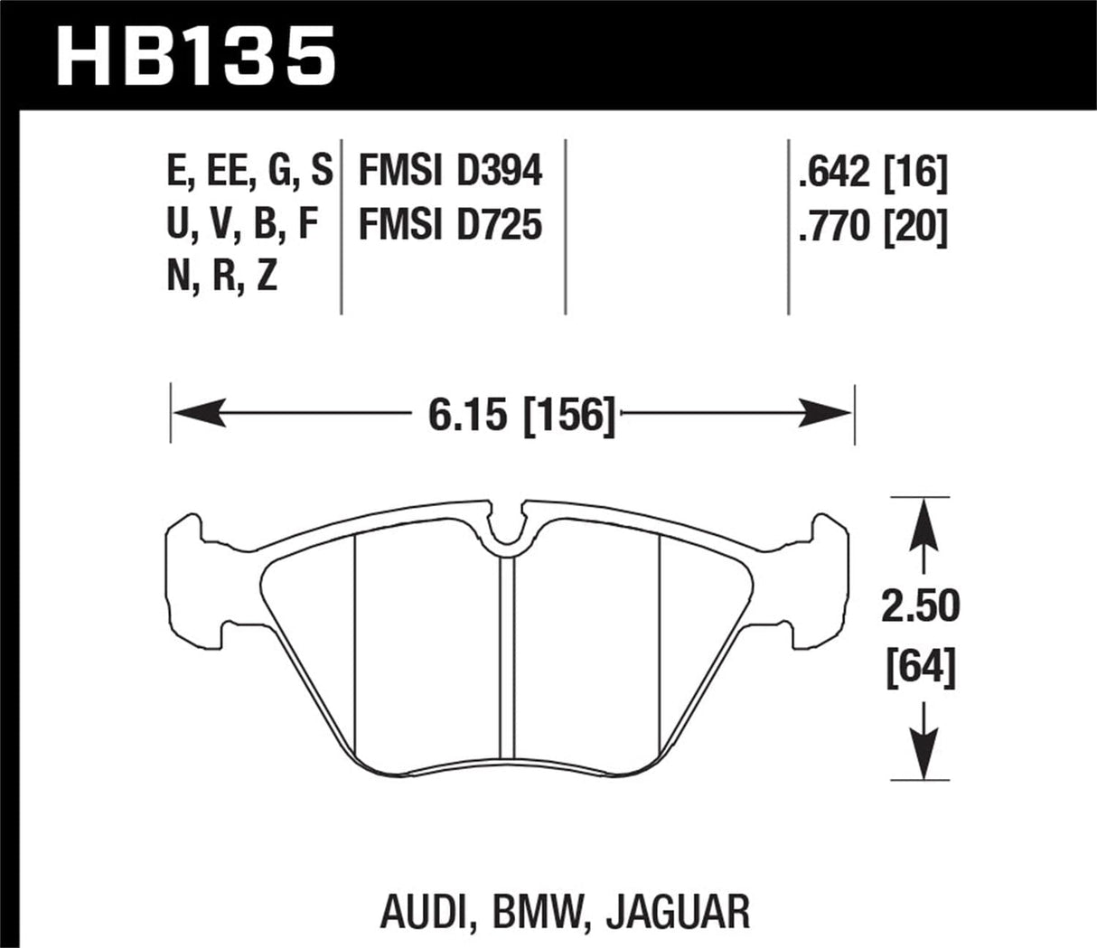 Hawk 88-91 Honda Civic RT 4WD DTC-70 Front Race Brake Pads