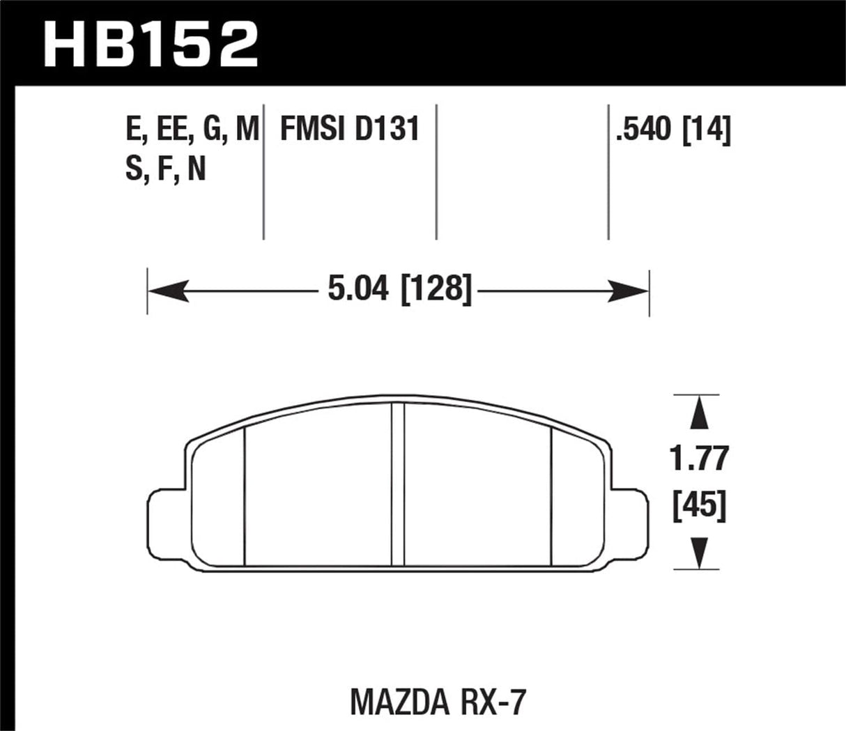 Hawk 84-87 Chevy Corvette 5.7 Blue 9012 Race Front Brake Pads