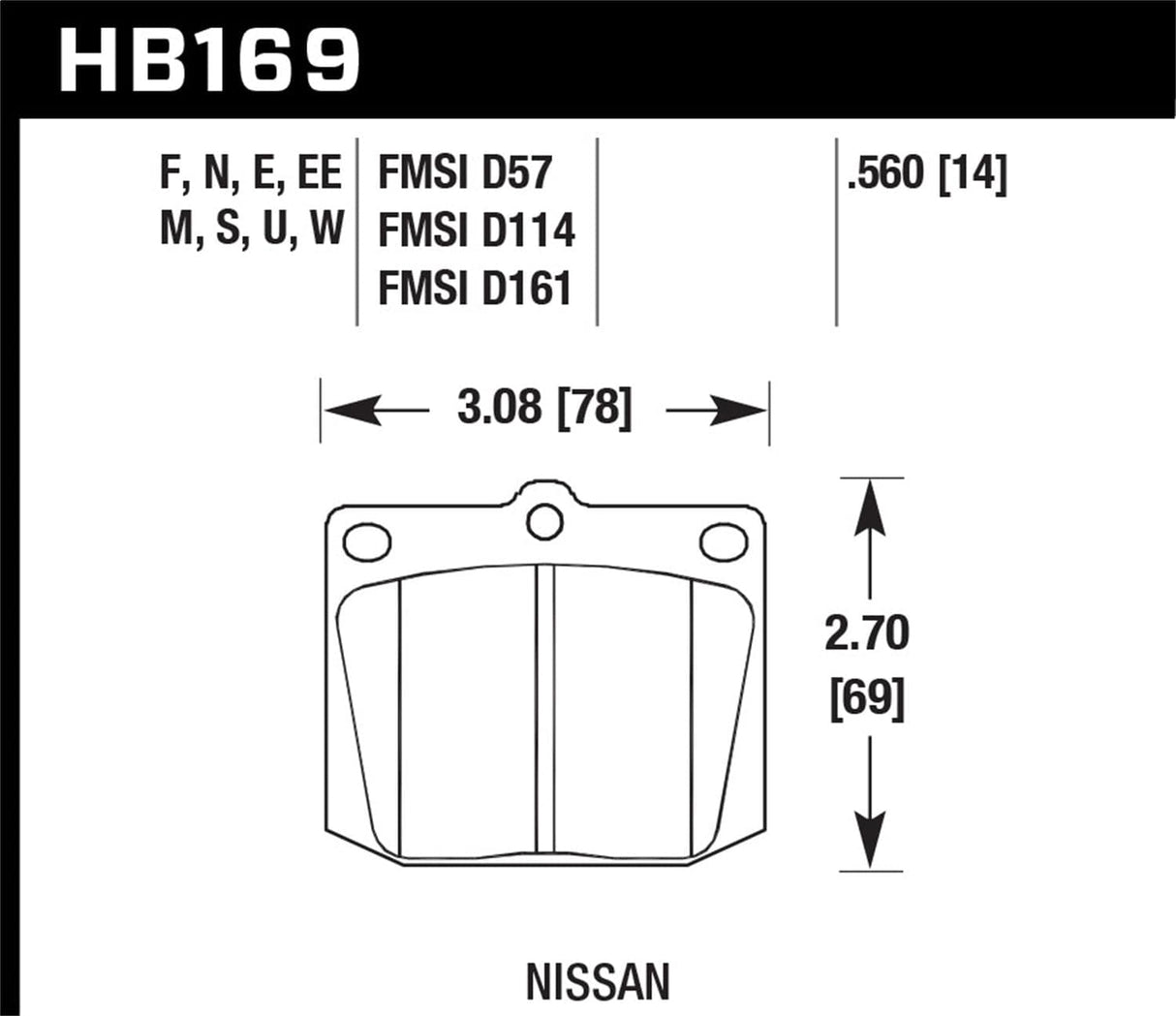 Hawk 2017 Ford Focus DTC-30 Race Front Brake Pads