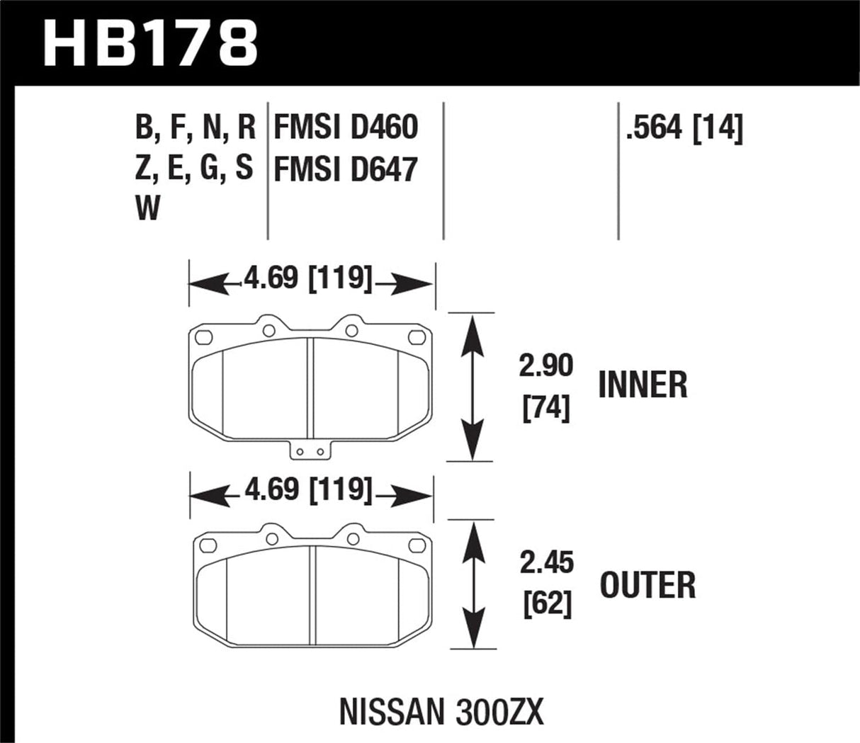 Hawk 06-07 Subaru Impreza WRX DTC-60 Front Race Brake Pads