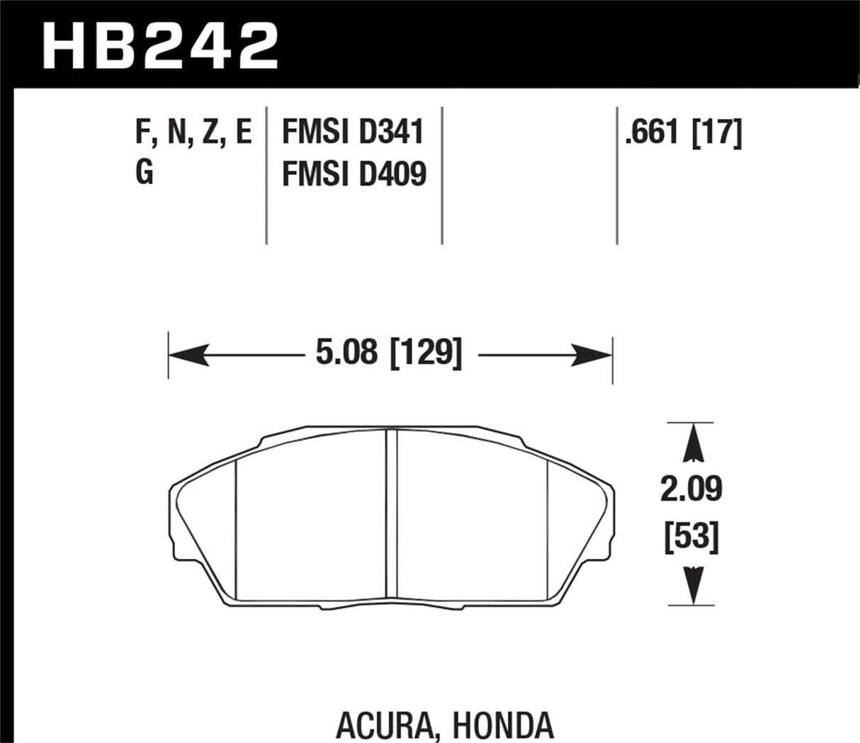 Hawk 84-91 Mazda RX-7 DTC-60 Race Front Brake Pads