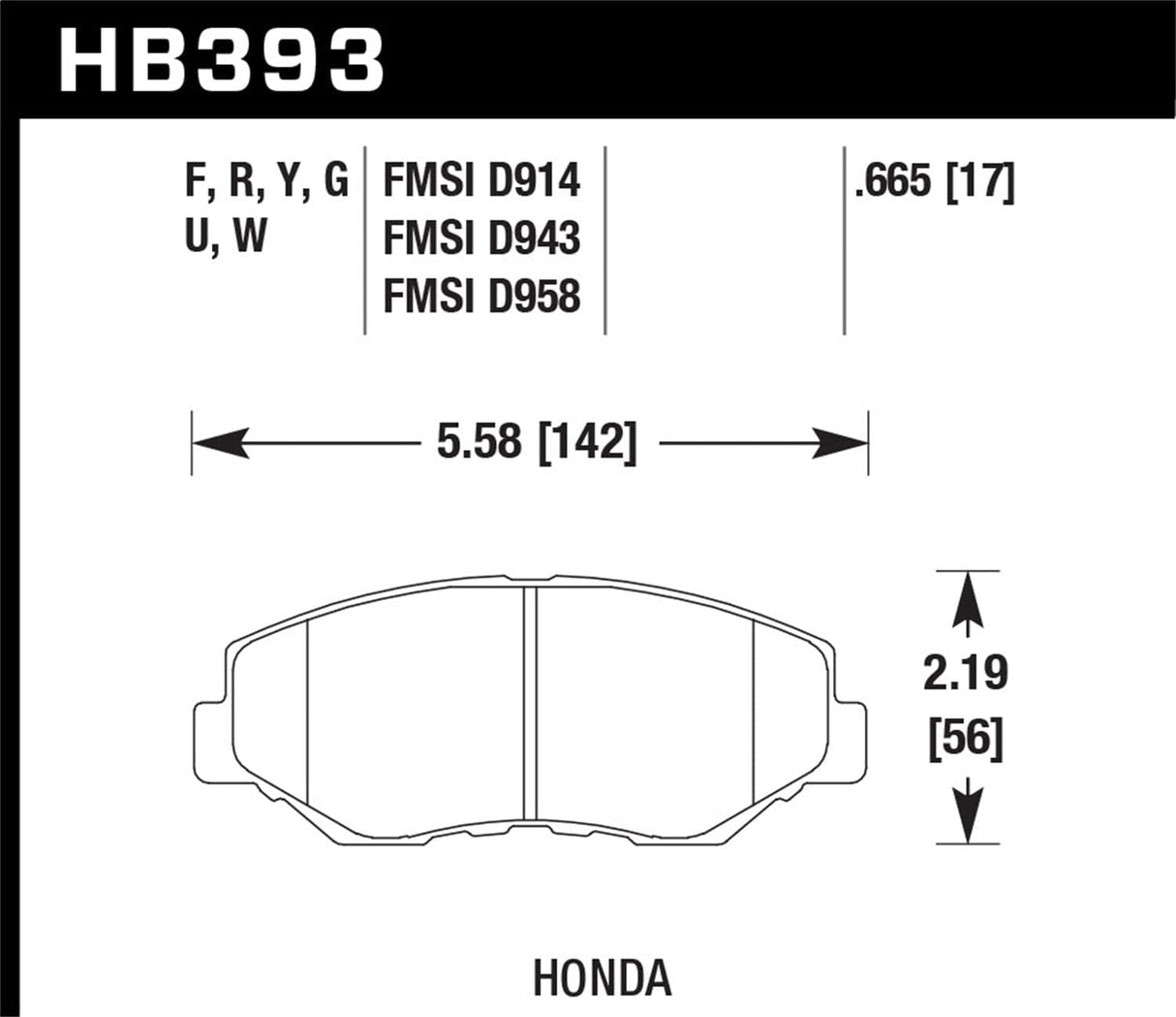 Hawk 13 Subaru BRZ/13 Legacy 2.5i / 13 Scion FR-S DTC-60 Front Race Brake Pads