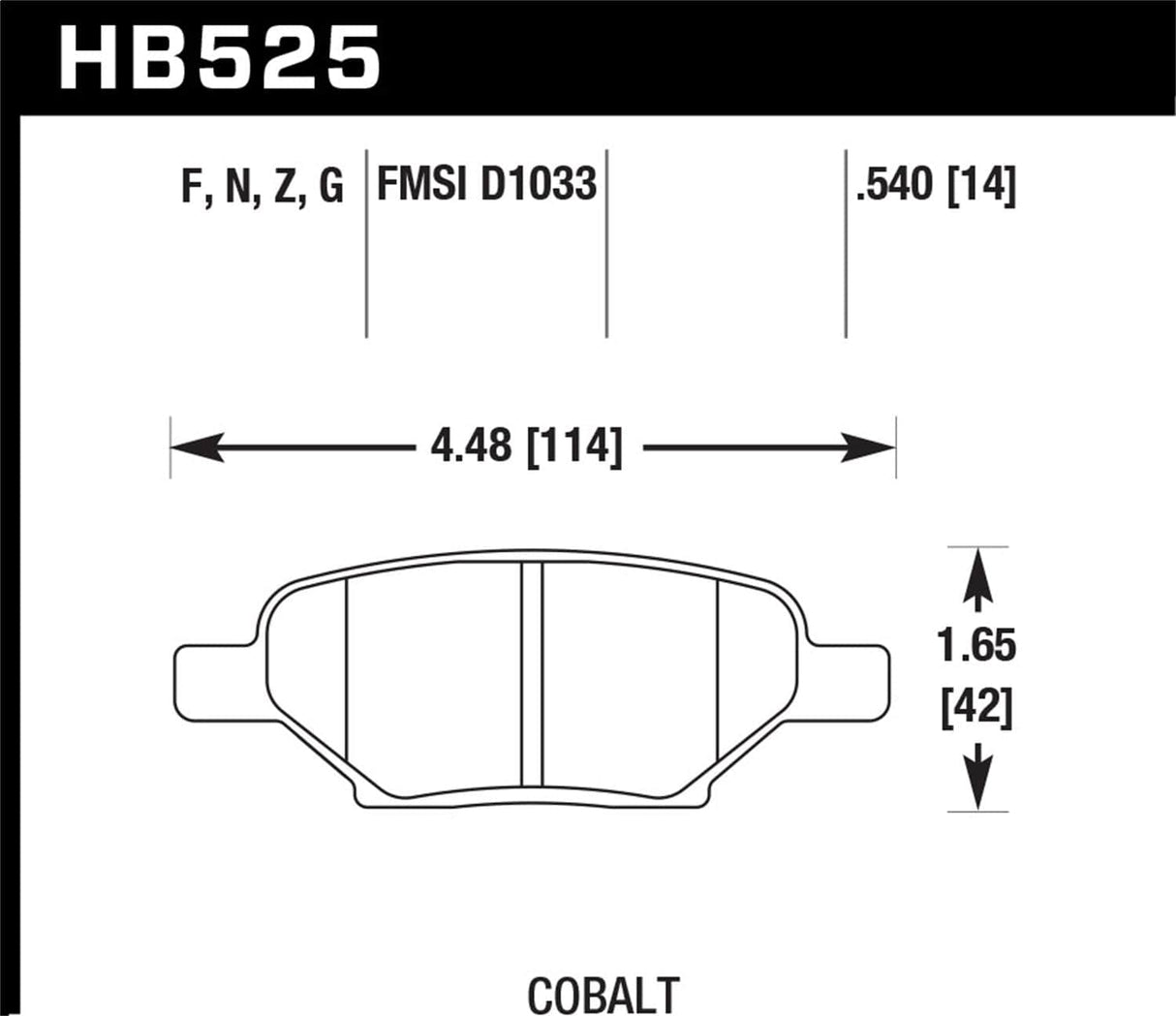 Hawk 04-09 Cadillac XLR / 97-11 Chevrolet Corvette DTC-60 Race Rear Brake Pads