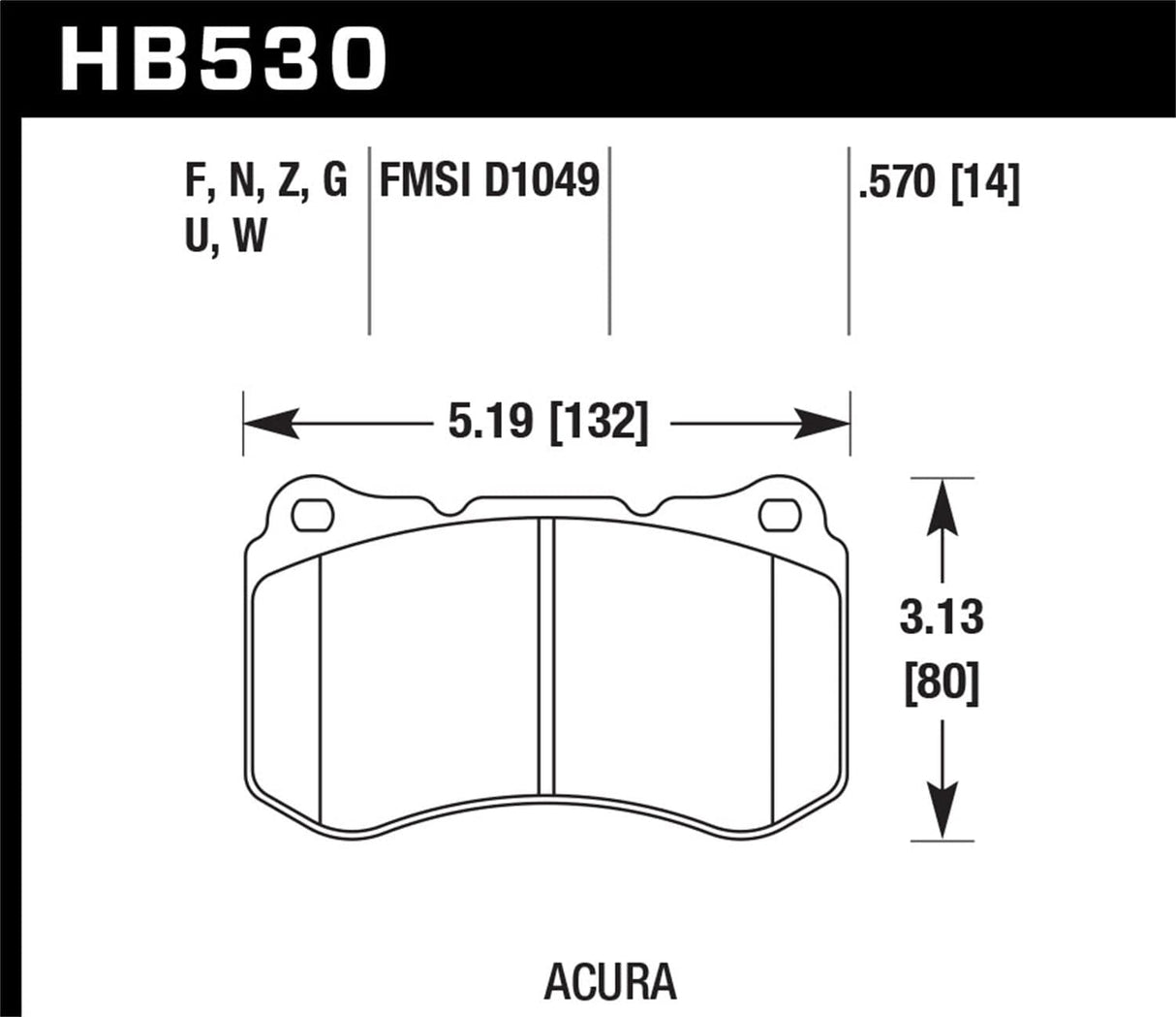 Hawk 06-15 Mini Cooper DTC-60 Race Front Brake Pads