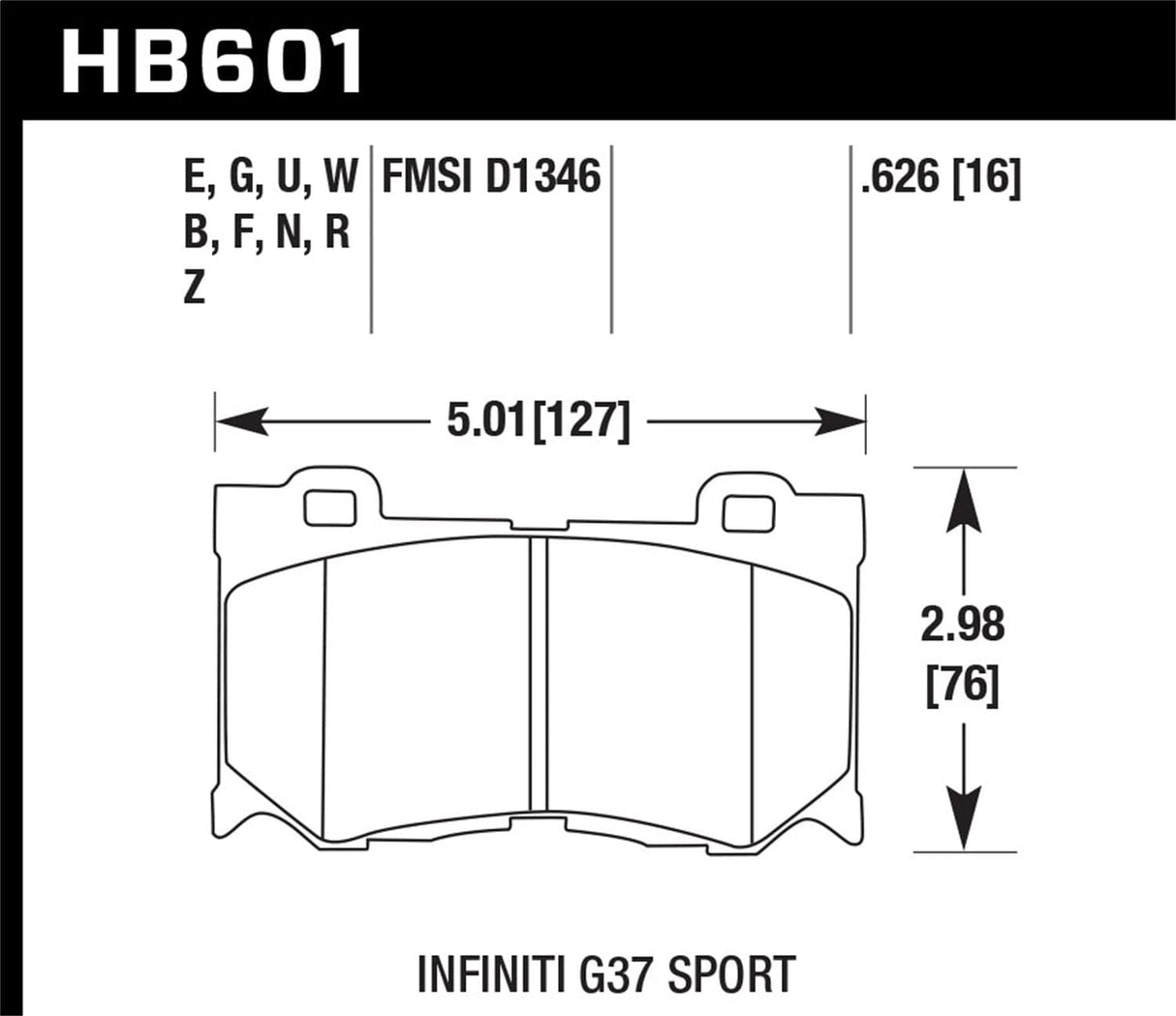 Hawk 09-11 Nissan GT-R DTC-30 Motorsports Front Brake Pads