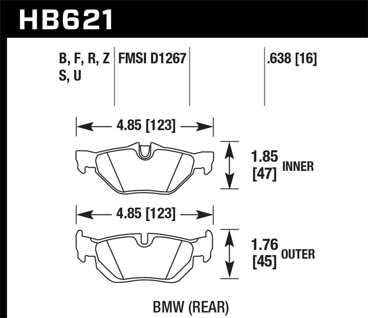 Hawk 08-10 Mitsubishi Lancer Evo X DTC-70 Race Rear Brake Pads