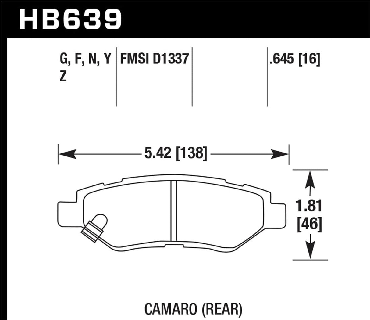 Hawk 10-12 Chevy Corvette Grand Sport / 06-12 Corvette Z06 Rear DTC-60 Race Brake Pads